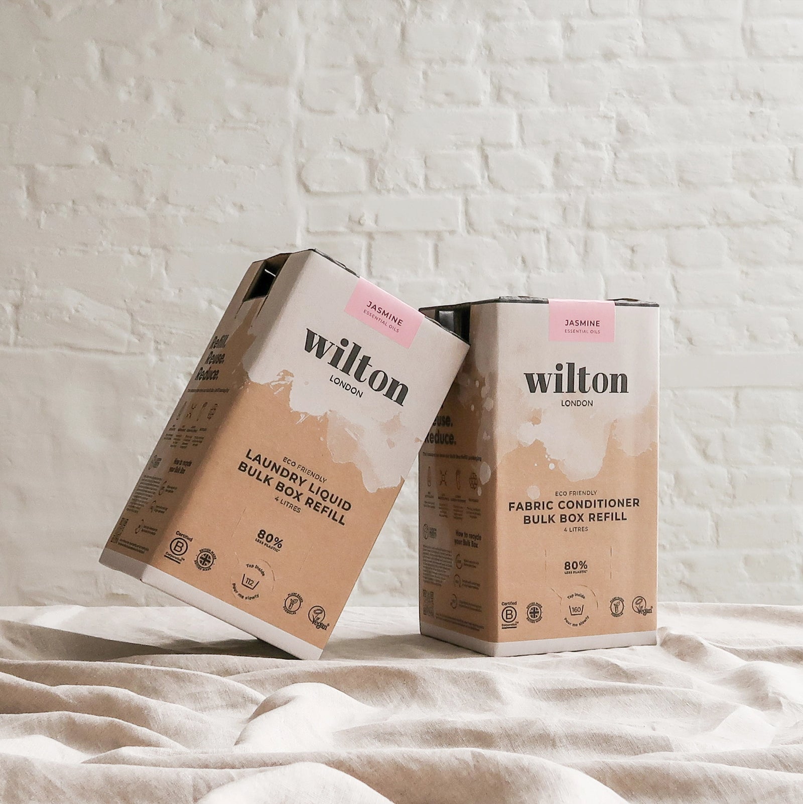 Wilton Eco refill boxes on white sheet