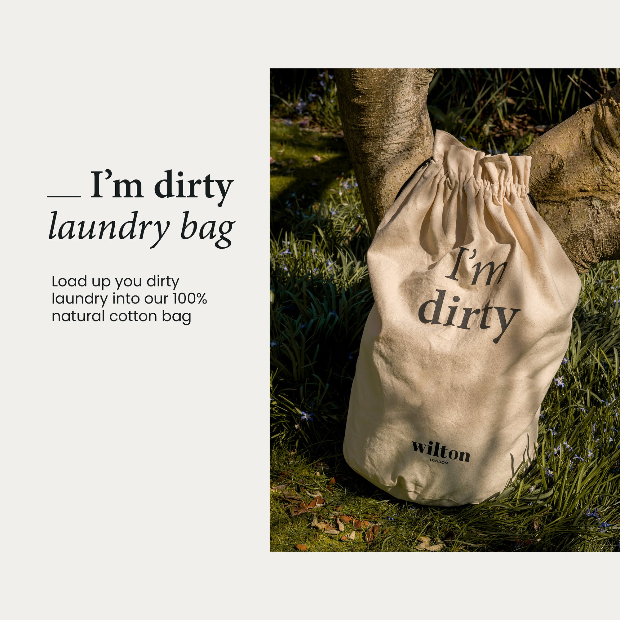 I’m Dirty Cotton Laundry Bag