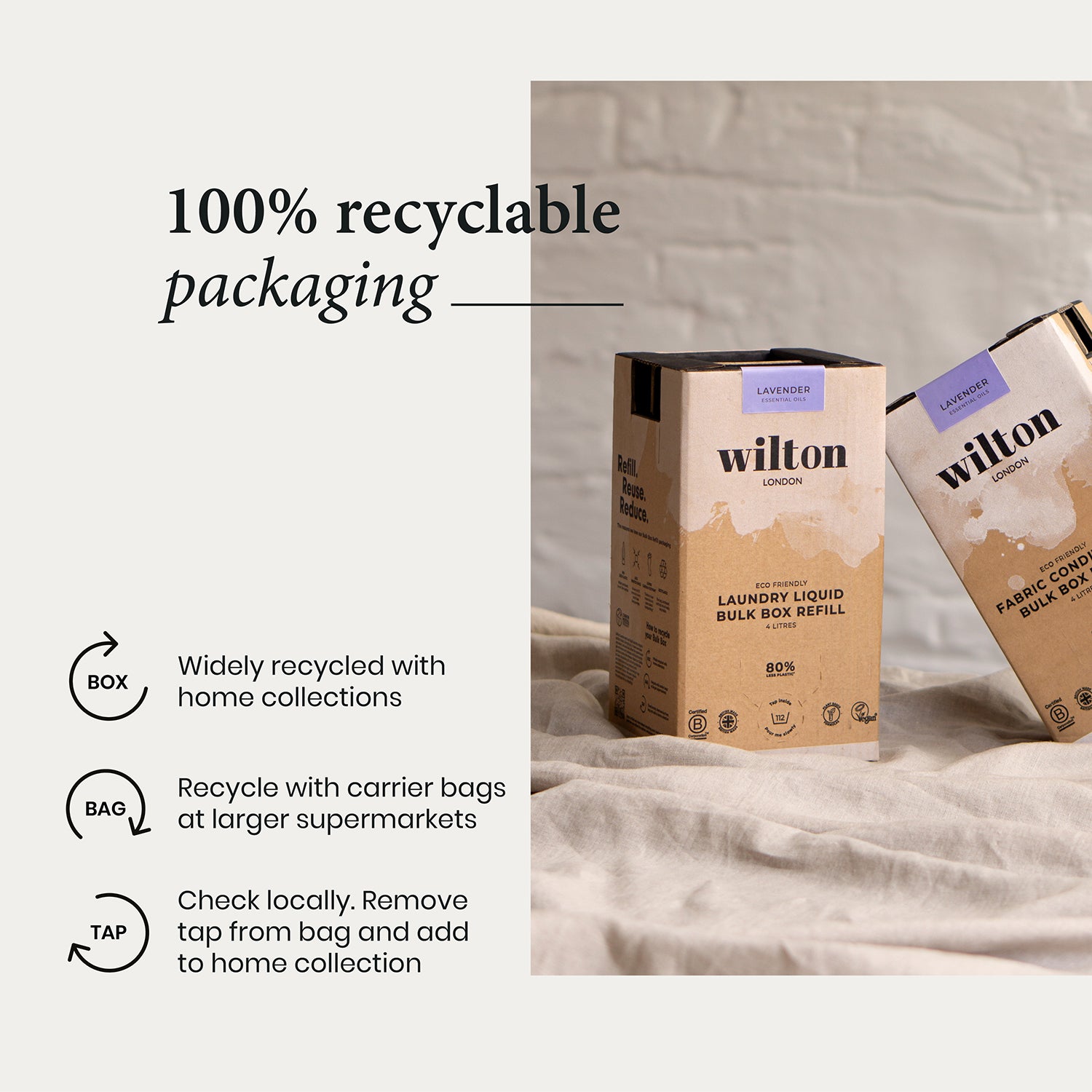 Lavender Laundry Liquid Bulk Box 4 Litre Refill